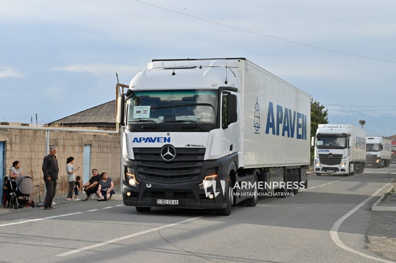 80 тонн гуманитарной помощи из Армении отправлены в Ливан через КПП Маргара на границе с Турцией