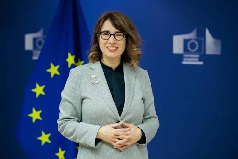 Высокий представитель ЕС Анита Хиппер на встрече, посвященной поддержке Армении и ее суверенитета в Аджапняке.