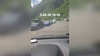 Армяне возвращаются через Верхний Ларс после выборов в Армении