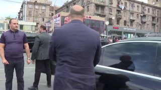 Никол Пашинян на стройплощадке моста Киевян в Ереване, капитальный ремонт