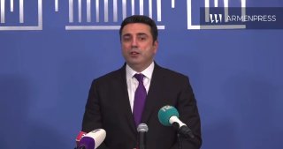 Ален Симонян на пресс-конференции в Ереване