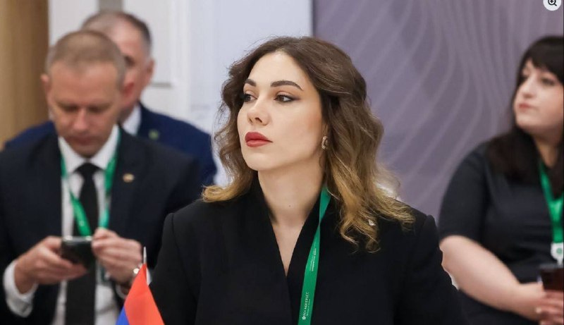 Министр юстиции Армении Србуи Галян комментирует решение Конституционного суда по выборам в Аджапняке, Ереван.