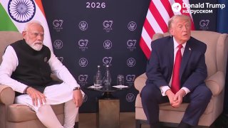Дональд Трамп и Нарендра Моди на встрече