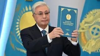 Касым-Жомарт Токаев, президент Казахстана, на официальном мероприятии