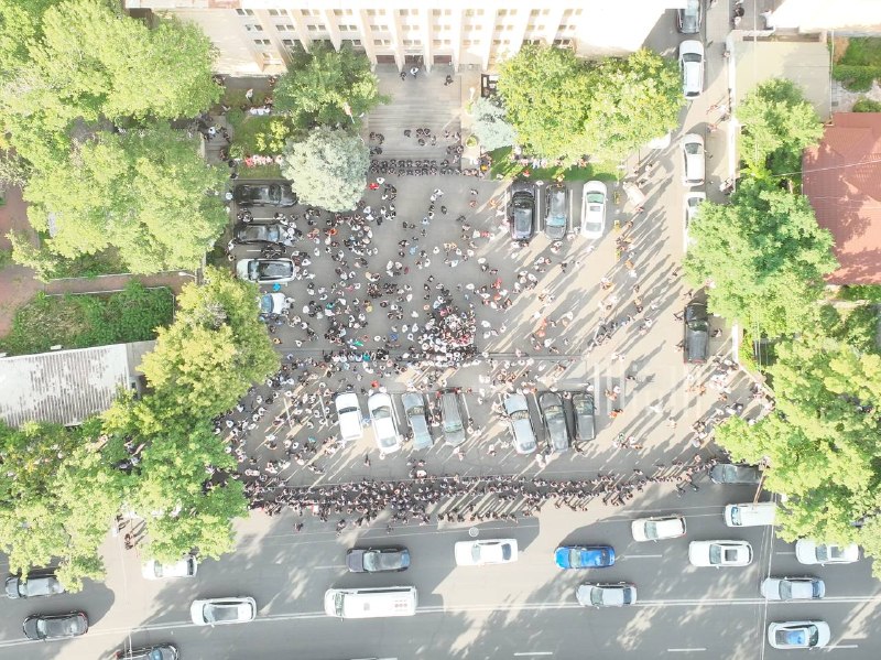 Митинг оппозиции в Аджапняке, Ереван, мало людей
